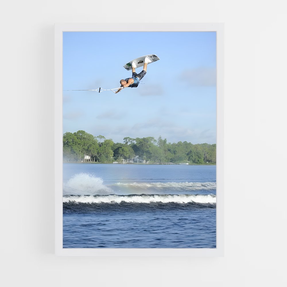 Poster Vol du Cerf-Volant – affiche Wakeboarding (vue 3)